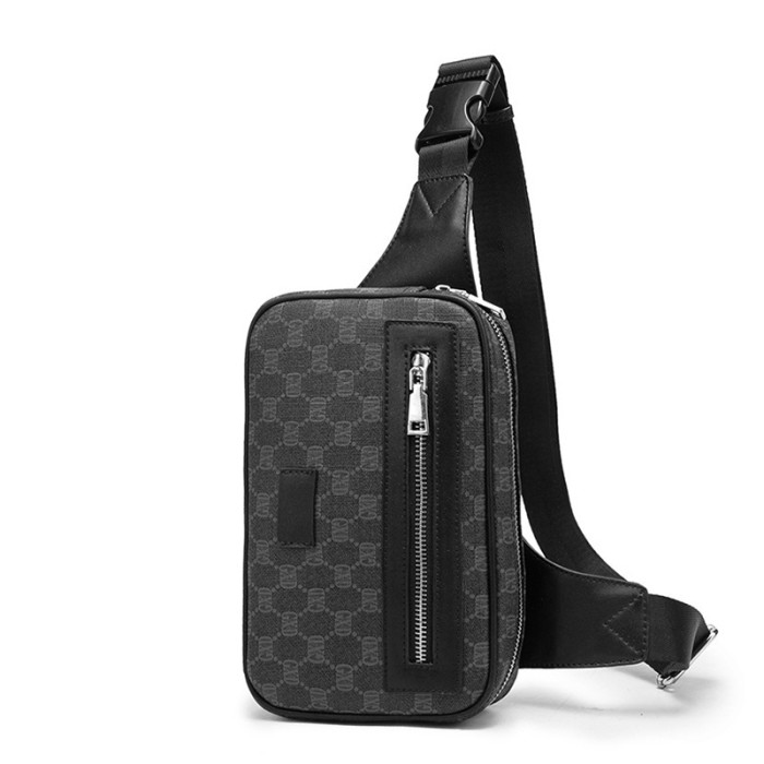 Men Bumbag Belt Bag Waist Pack Crossbody Bag Leather Shoulder Hip Chest Pouch Phone Purse