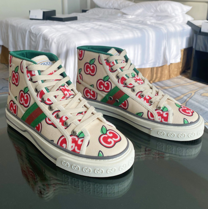 Men Women High Top Embroidered Sneakers Casual Trainers Athletic Shoes Unisex 35-44
