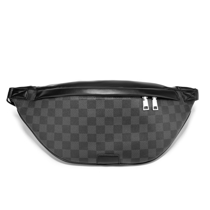 Men Bumbag Belt Bag Waist Pack Crossbody Bag Leather Shoulder Hip Chest Pouch Phone Purse