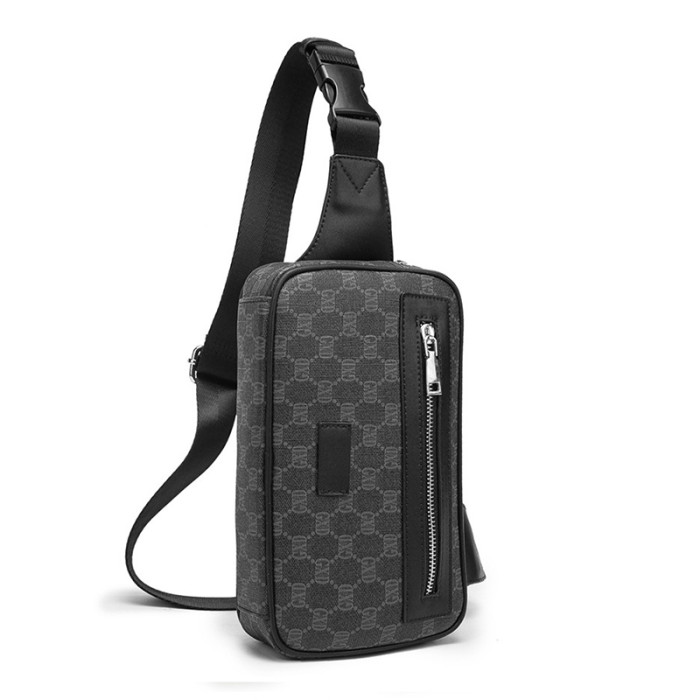 Men Bumbag Belt Bag Waist Pack Crossbody Bag Leather Shoulder Hip Chest Pouch Phone Purse