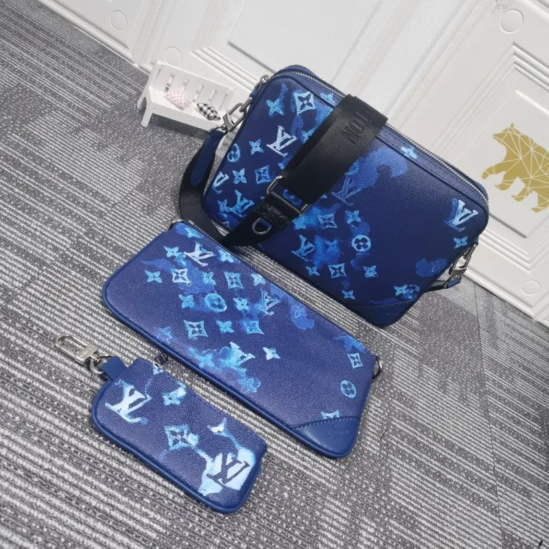 Men Messenger Shoulder Bag Leather Crossbody Sling Handbags Houlder Bag