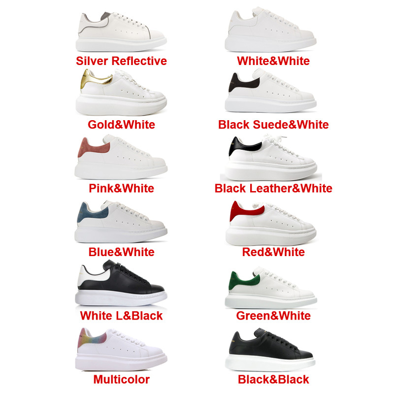 Men Women Sneakers Leather Platform Athletic Shoes Unisex