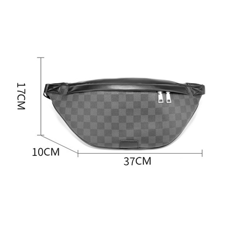 Men Bumbag Belt Bag Waist Pack Crossbody Bag Leather Shoulder Hip Chest Pouch Phone Purse