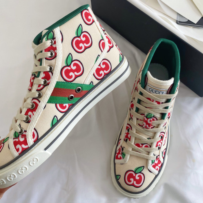 Men Women High Top Embroidered Sneakers Casual Trainers Athletic Shoes Unisex 35-44