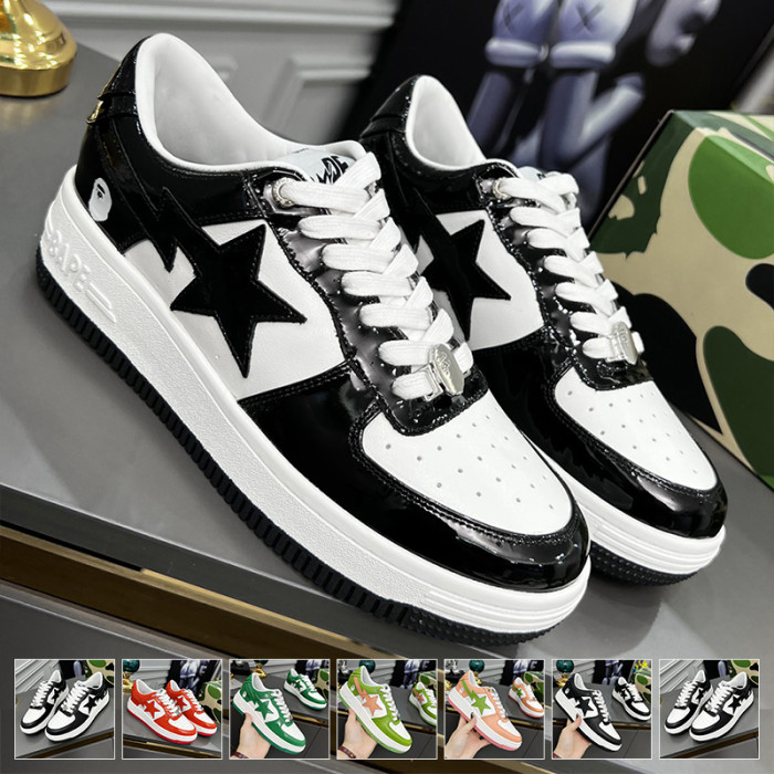 Men Women Low Top Leather Sneakers Casual Trainers Athletic Shoes Unisex 35-44