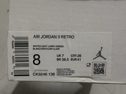 Kicks_Liu Nike  AJ3  sneaker
