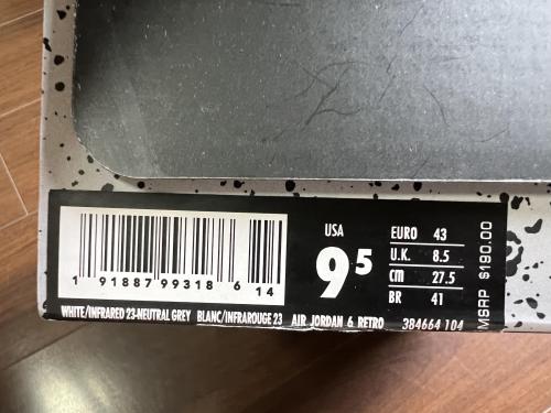 Kicks_Liu Nike  AJ6  sneaker