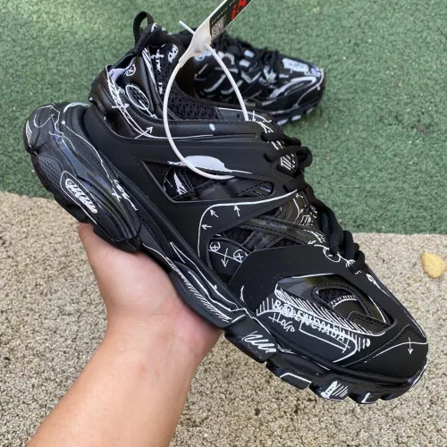 (Kicks Liu) W/M B*alenciaga Track  Sneaker