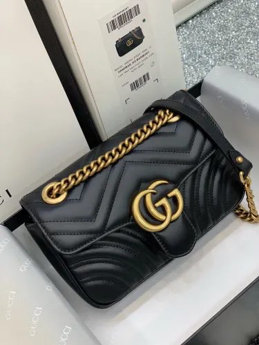 (Kicks Liu)  G*ucci  Crossbody bag  Top Quality 22x6x13cm