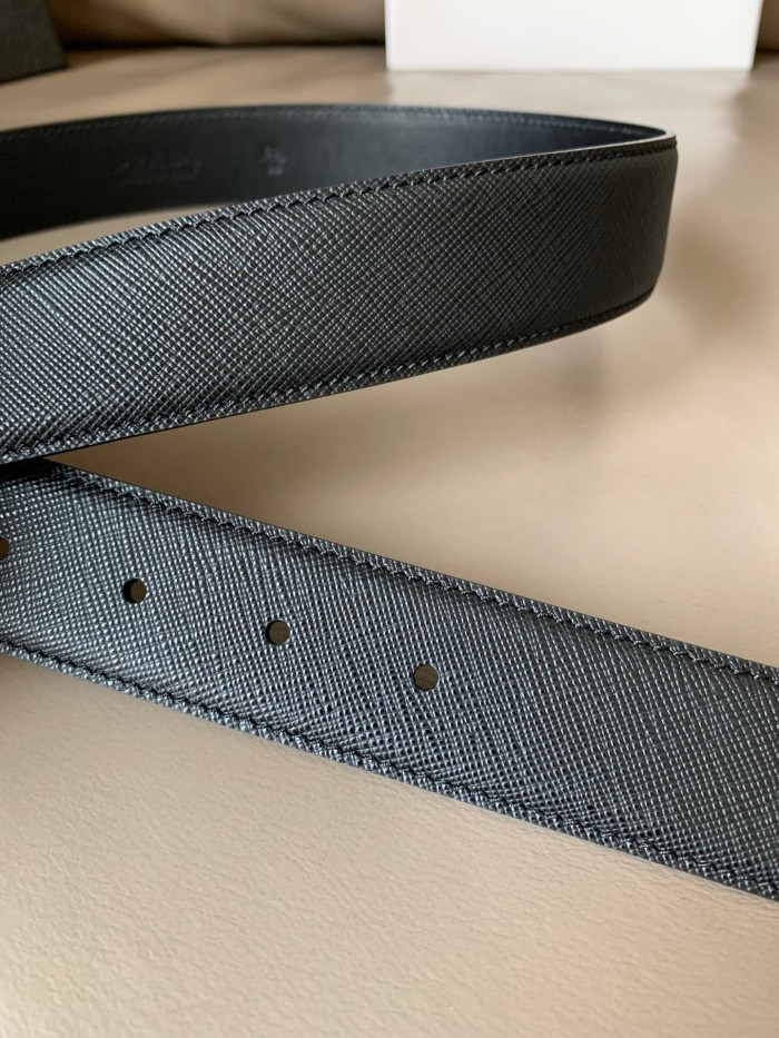 (Kicks Liu) P*rada Belt  Top Quality  3.4cm