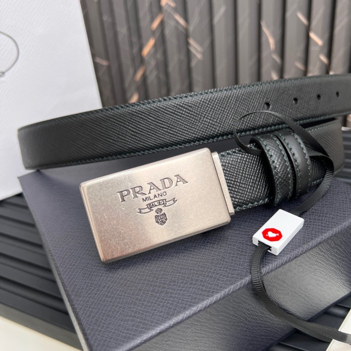 (Kicks Liu) P*rada Belt  Top Quality  3.4cm
