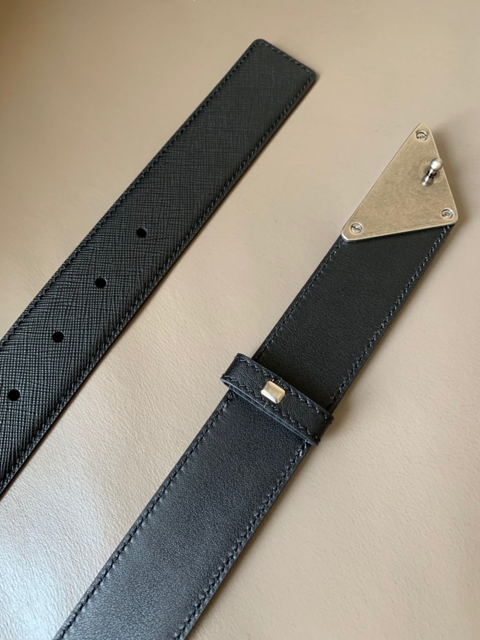 (Kicks Liu) P*rada Belt  Top Quality  3.4cm