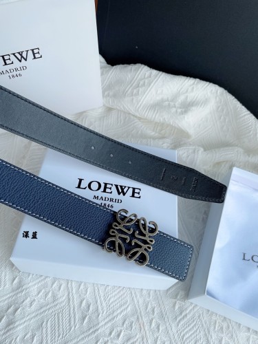 (Kicks Liu)  L*oewe Belt  Top Quality  4.0cm
