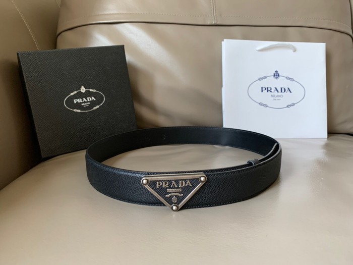 (Kicks Liu) P*rada Belt  Top Quality  3.4cm