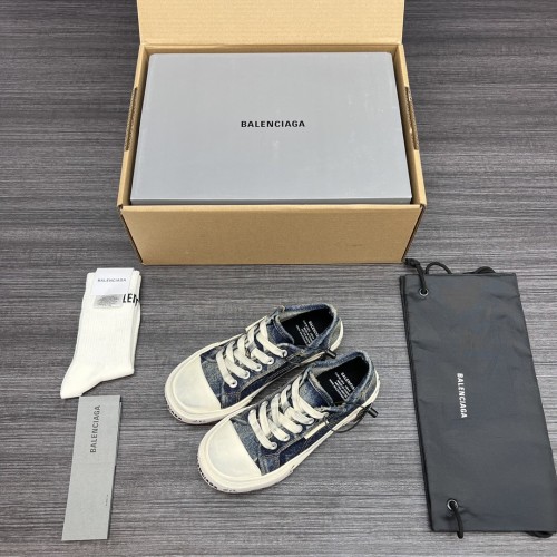 (Kicks Liu) W/M B*alenciaga Canvas  Sneaker