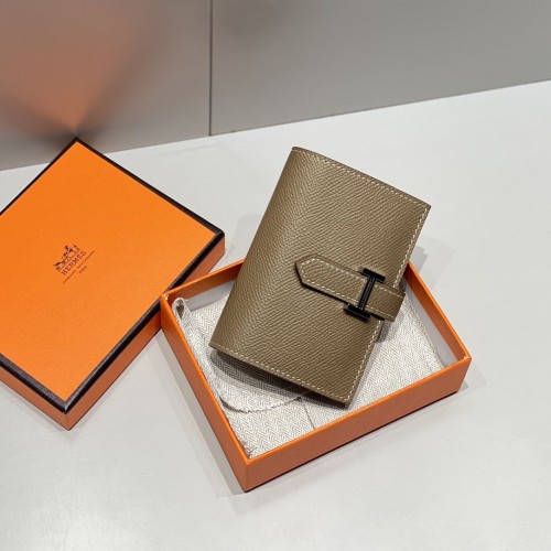 (Kicks Liu)  H*ermes  Wallet  Top Quality 8*11*3cm