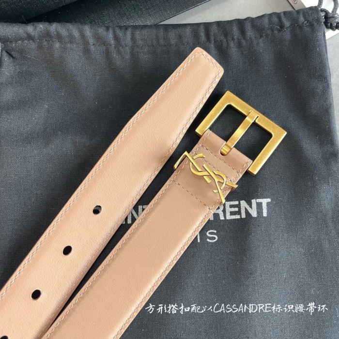 (Kicks Liu) S*aint L*aurent Belt  Top Quality  3.0cm