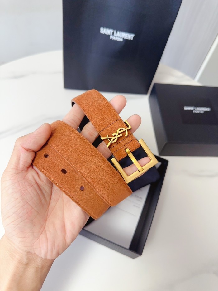 (Kicks Liu) S*aint L*aurent Belt  Top Quality  3.0cm