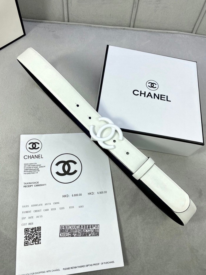 (Kicks Liu) C*hanel Belt  Top Quality  3.0cm