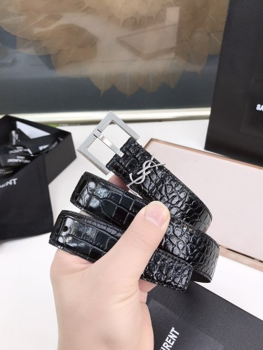 (Kicks Liu) S*aint L*aurent Belt  Top Quality  3.0cm