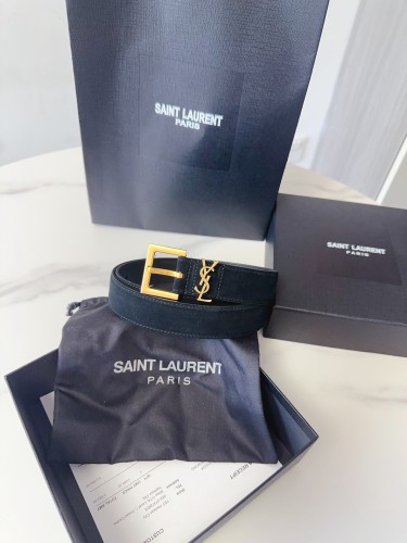(Kicks Liu) S*aint L*aurent Belt  Top Quality  3.0cm