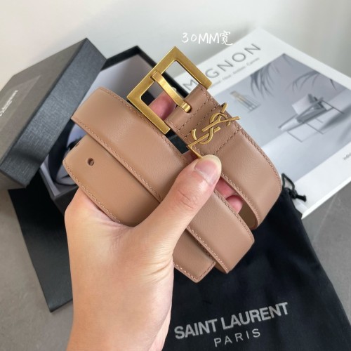 (Kicks Liu) S*aint L*aurent Belt  Top Quality  3.0cm