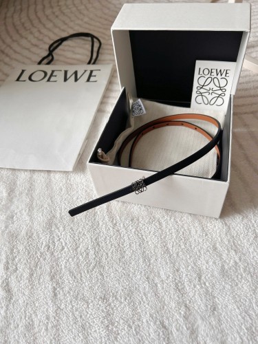 (Kicks Liu)  L*oewe Belt  Top Quality  0.8cm