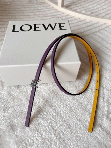 (Kicks Liu)  L*oewe Belt  Top Quality  0.8cm