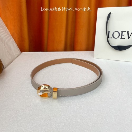 (Kicks Liu)  L*oewe Belt  Top Quality  2.0cm