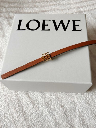 (Kicks Liu)  L*oewe Belt  Top Quality  0.8cm