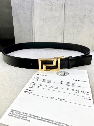 (Kicks Liu)  V*ersace  Belt  Top Quality  3.5cm
