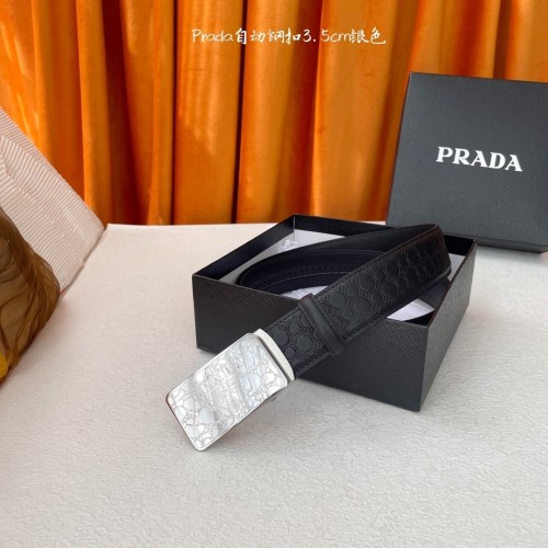 (Kicks Liu) P*rada Belt  Top Quality 3.5cm