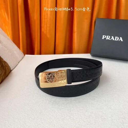 (Kicks Liu) P*rada Belt  Top Quality 3.5cm