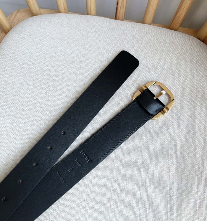 (Kicks Liu)  L*oewe Belt  Top Quality 3.5cm
