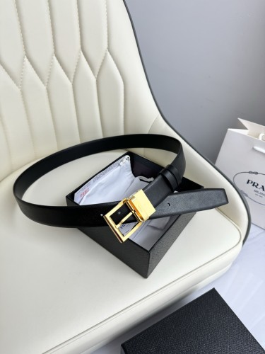 (Kicks Liu) P*rada Belt  Top Quality 3.5cm