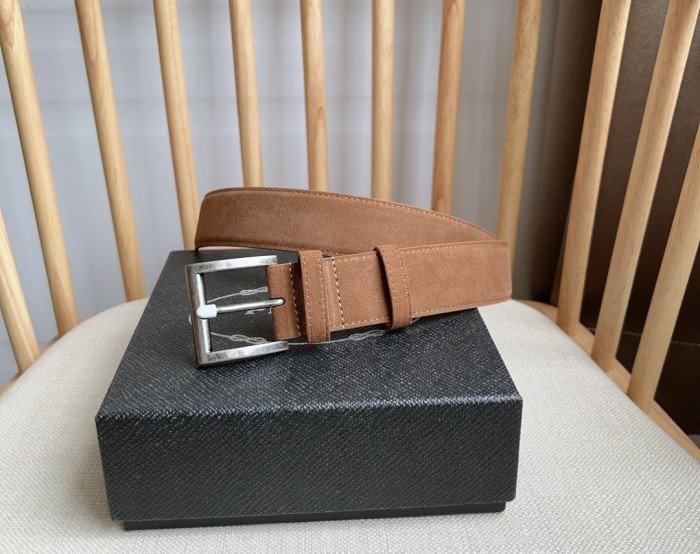 (Kicks Liu) P*rada Belt  Top Quality 3.5cm