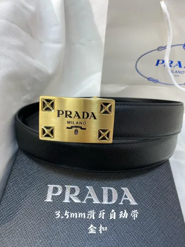 Copy (Kicks Liu) P*rada Belt  Top Quality 3.4cm