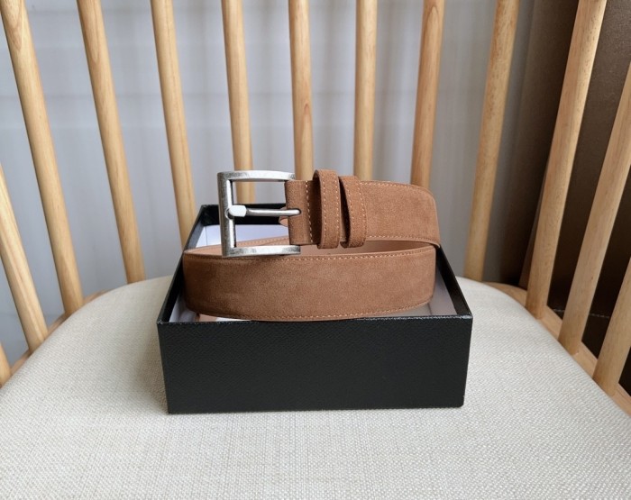 (Kicks Liu) P*rada Belt  Top Quality 3.5cm
