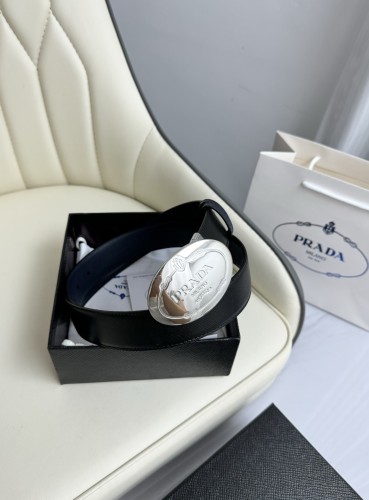 (Kicks Liu) P*rada Belt  Top Quality 3.5cm