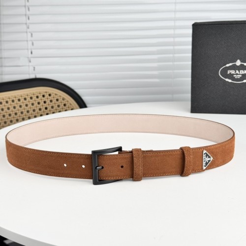 (Kicks Liu) P*rada Belt  Top Quality 3.5cm