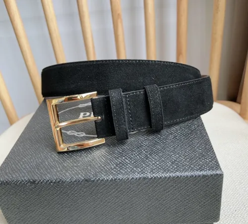 (Kicks Liu) P*rada Belt  Top Quality 3.5cm