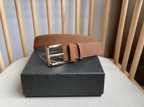 (Kicks Liu) P*rada Belt  Top Quality 3.5cm