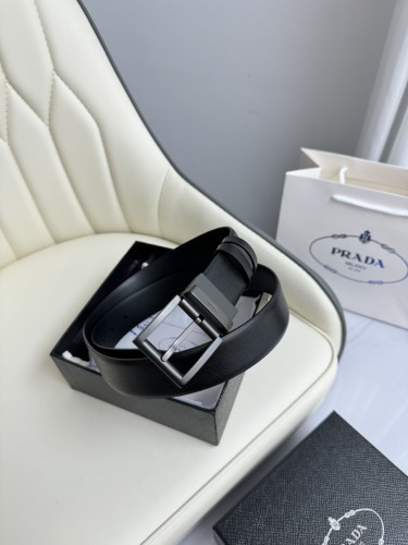 (Kicks Liu) P*rada Belt  Top Quality 3.5cm