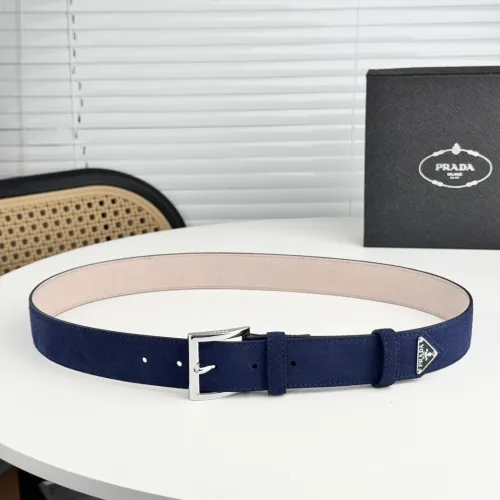 (Kicks Liu) P*rada Belt  Top Quality 3.5cm