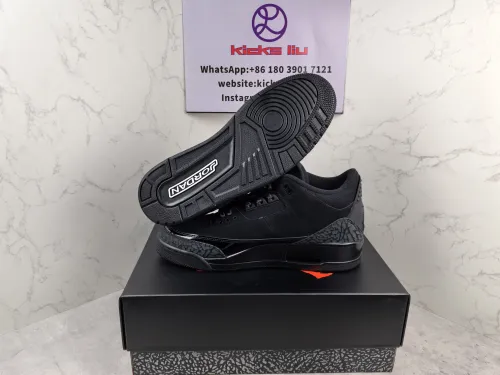 (Kicks_Liu) Nike  AJ3 Black Cement sneaker