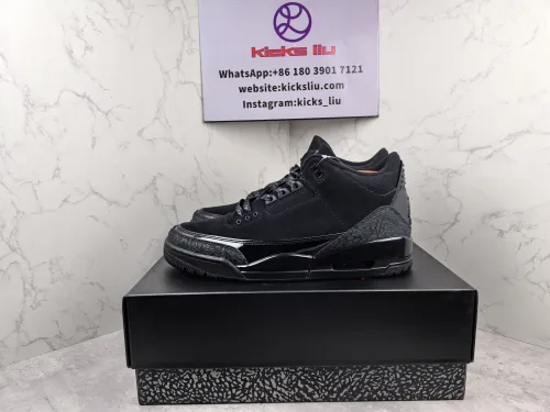 (Kicks_Liu) Nike  AJ3 Black Cement sneaker