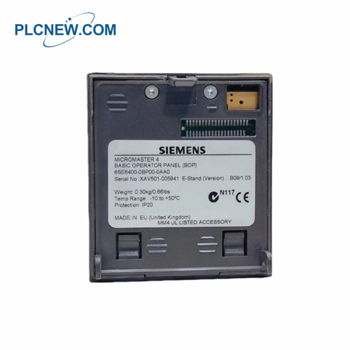 Siemens 6SE6400-0BP00-0AA0 MICROMASTER 4 BASIC OPERATOR PANEL (BOP)