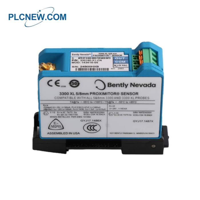 Bently Nevada 330180-X1-CN MOD：163339-01 3300 XL Proximitor Sensor