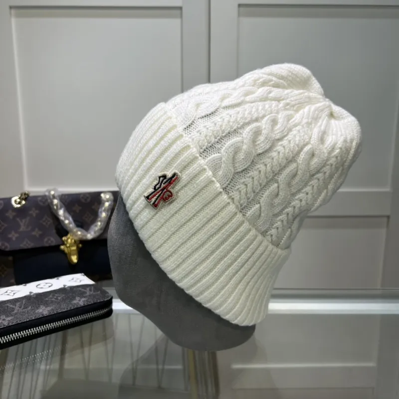 Women Men Beanie Hat Winter Wool Knitted Baggy Pull On Soft Caps