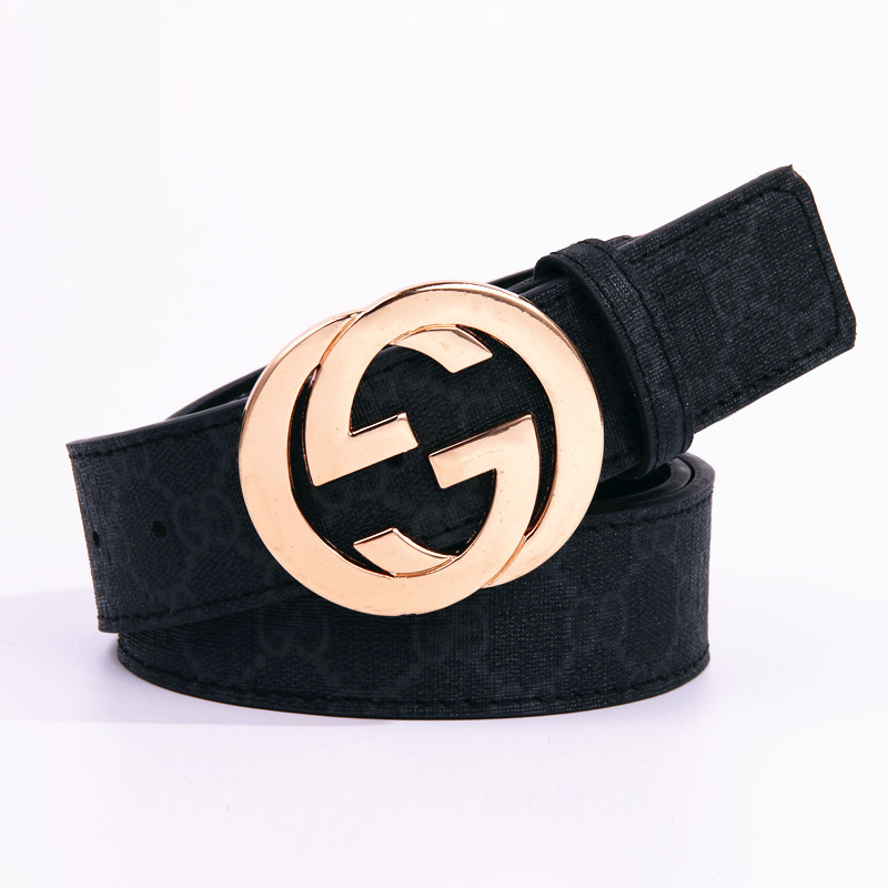 Women Men Belt 3.7 cm Cowhide Leather Buckle Belt Unisex Waistband Waist Strap